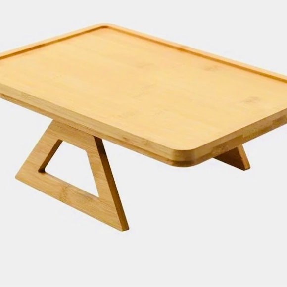 Natural Bamboo Sofa Arm Tray Table - Picture 2 of 8